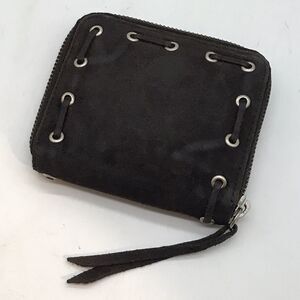 Vintage American Eagle Outfitters Brown Leather Wallet Coin Cash 5 CC Slots
